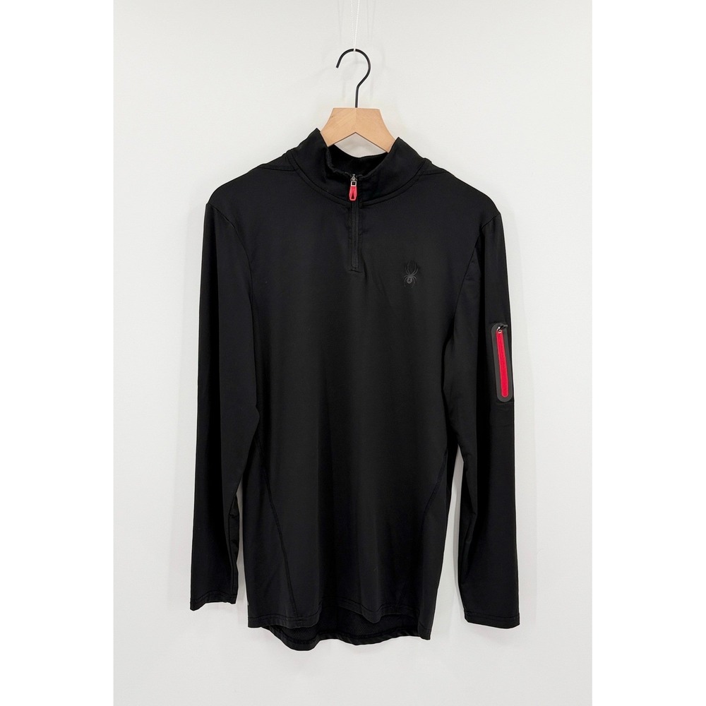Spyder Men's S Performance Techwear Pullover 1/4 Zip Activewear Athletic Sporty